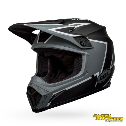 Nón BELL MX-9 MIPS TWITCH MATTE BLACK/GRAY/WHITE Nón BELL MX-9 MIPS TWITCH MATTE BLACK/GRAY/WHITE